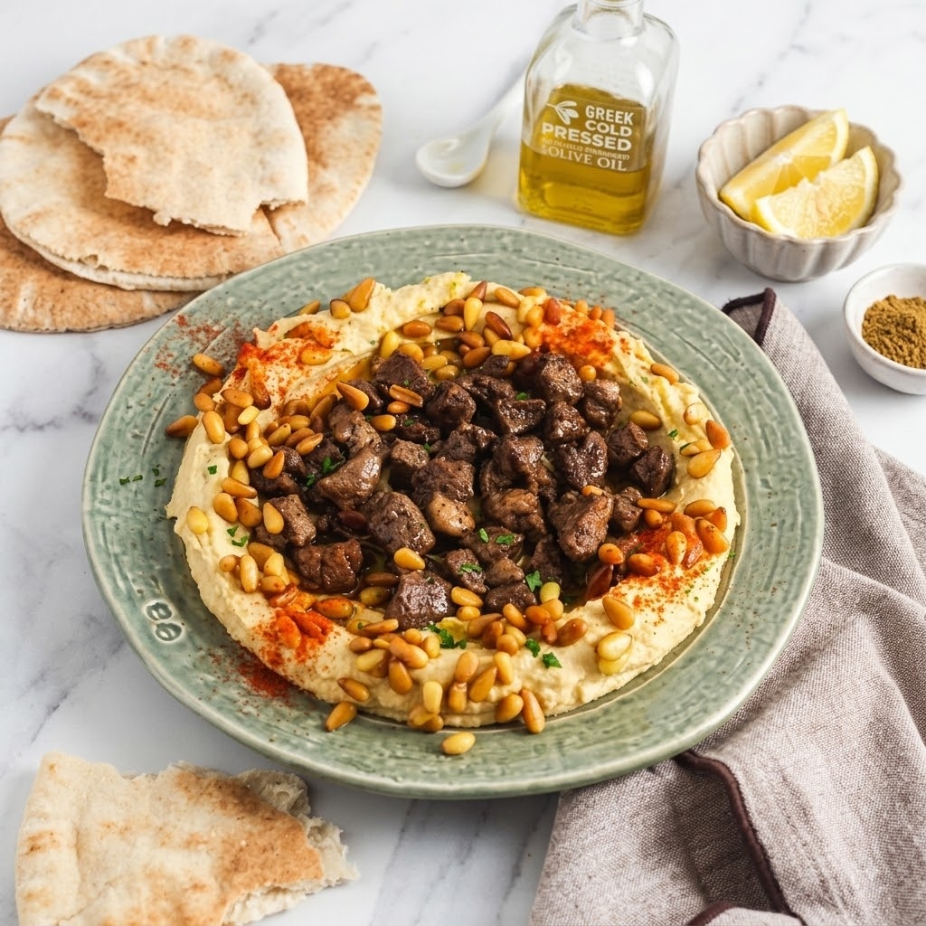 Hommos with Meat