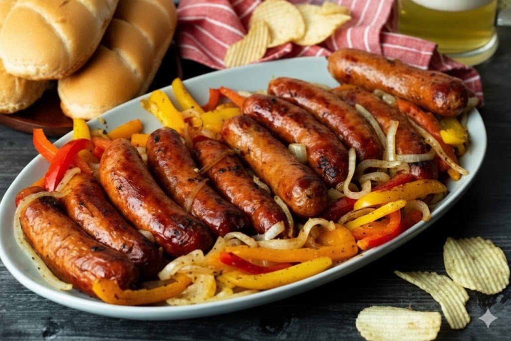 Grilled or fried sausage (3 pcs)