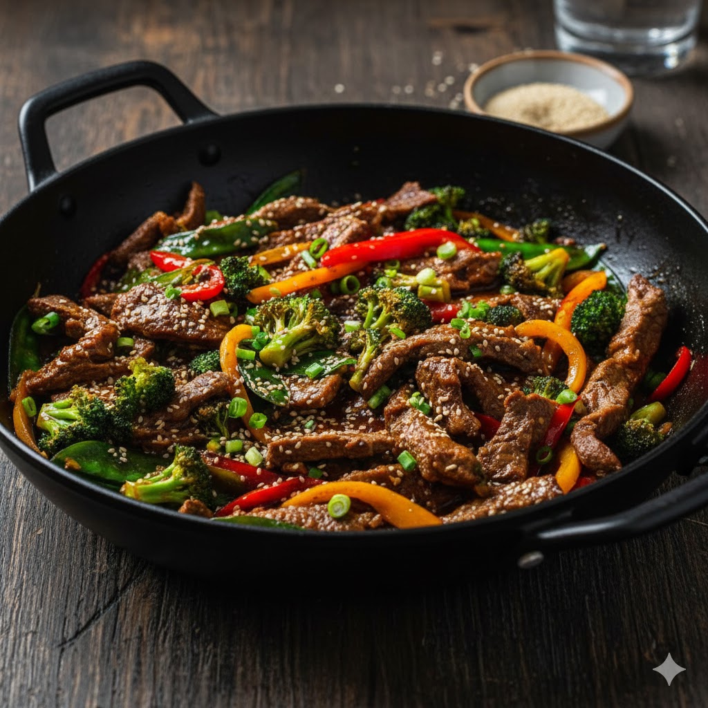 Beef stir-fry