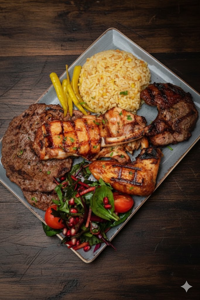 Mixed grill (chicken and beef)