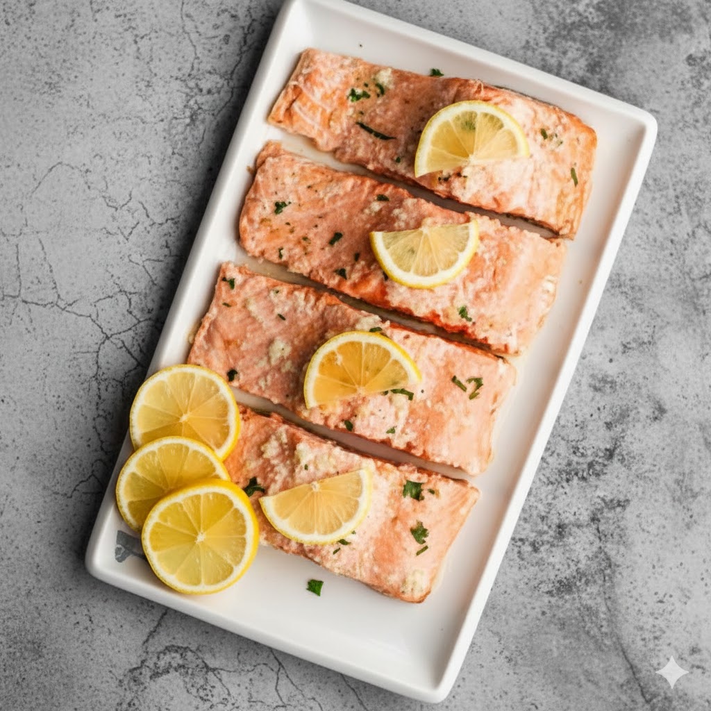 Oven baked salmon fillet (250g)