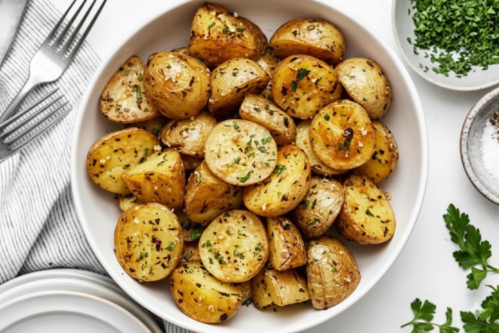 Garlic potatoes